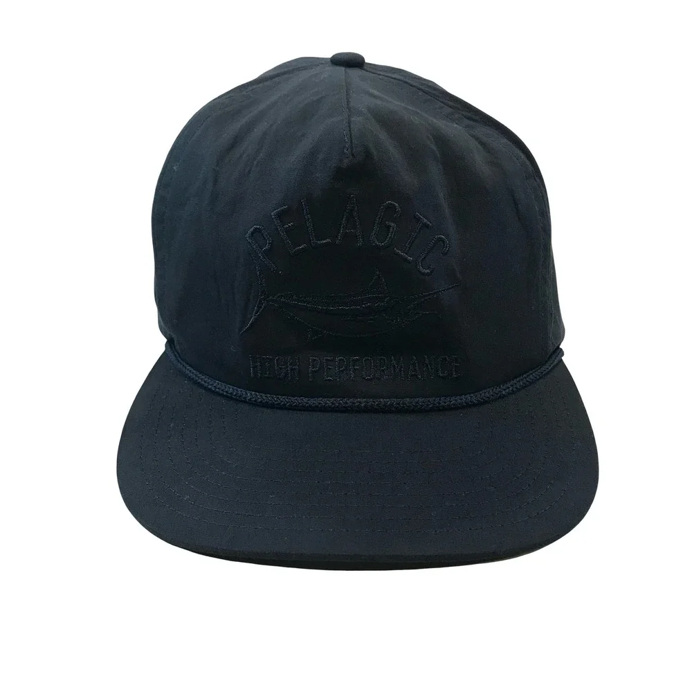 Pelagic High Performance Snapback Fishing Cap‎ Black One Size Fits All